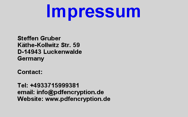 Impressum